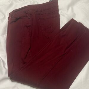 Earl Jeans Women's Deep Red Skinny Jeans